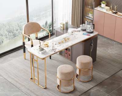 现代茶桌椅组合3D模型下载